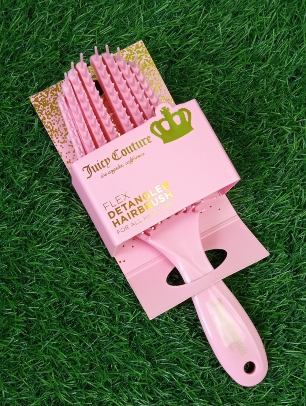 🛍️ Juicy Couture Pink Flex Detangling Hair Brush